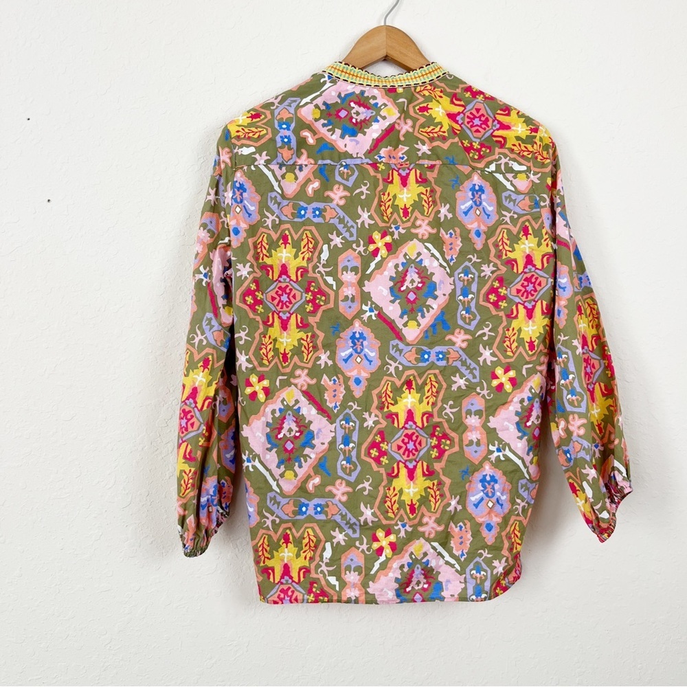 Zara Floral Colorful Blouse Size XS - Picture 7 of 8